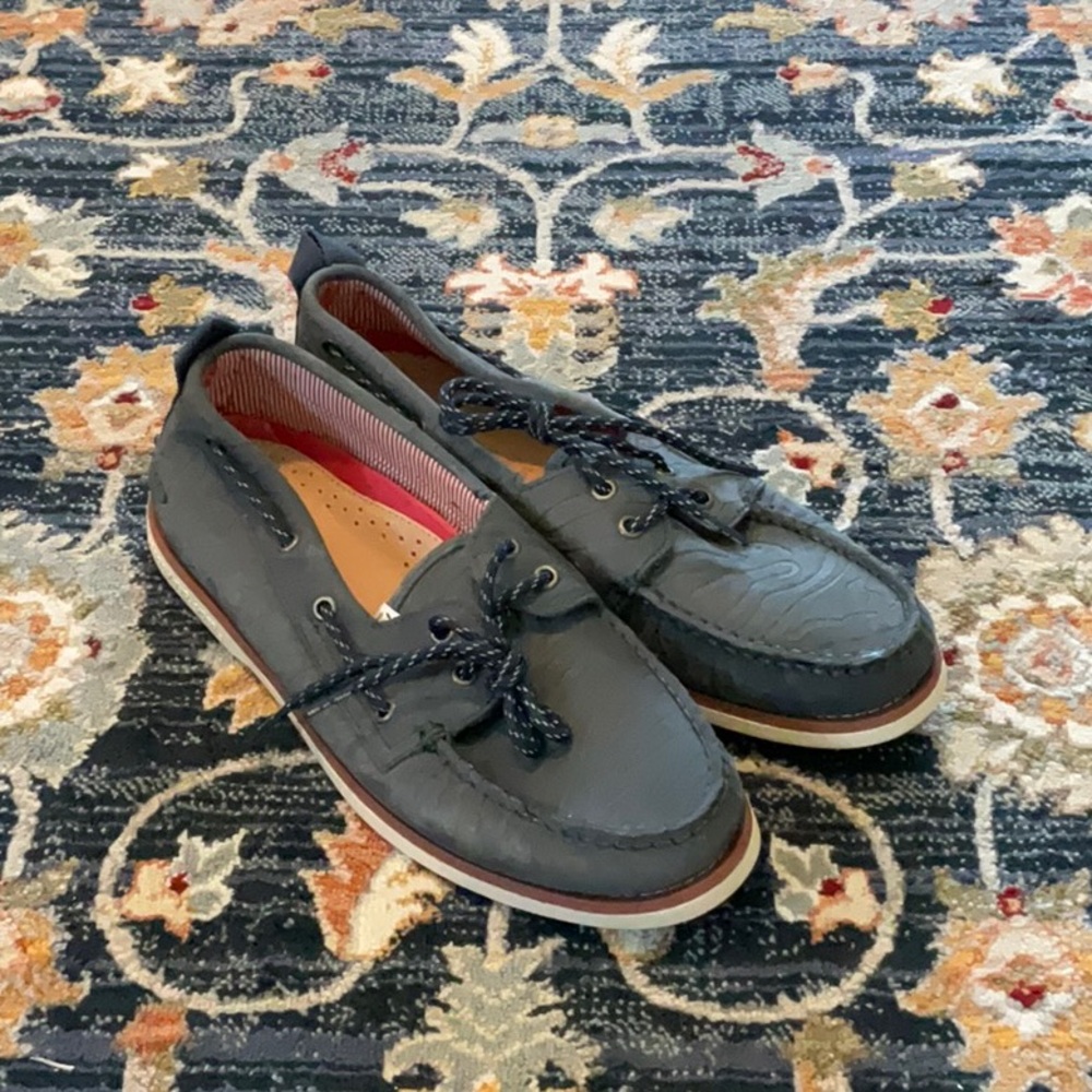 Men's Navy Sperry Top sider x Herschel Boat Shoes
